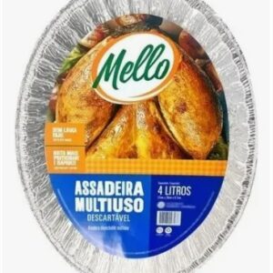 Assadeira Oval Mello 4 Litros C/20 Unidades